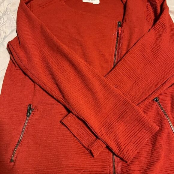 evy's tree Burnt Orange Susan Bomber Jacket Sporty Lightweight - Picture 2 of 5